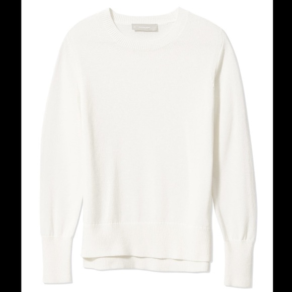 NWOT Everlane Ivory Lightweight Knit Sweater - Picture 1 of 13